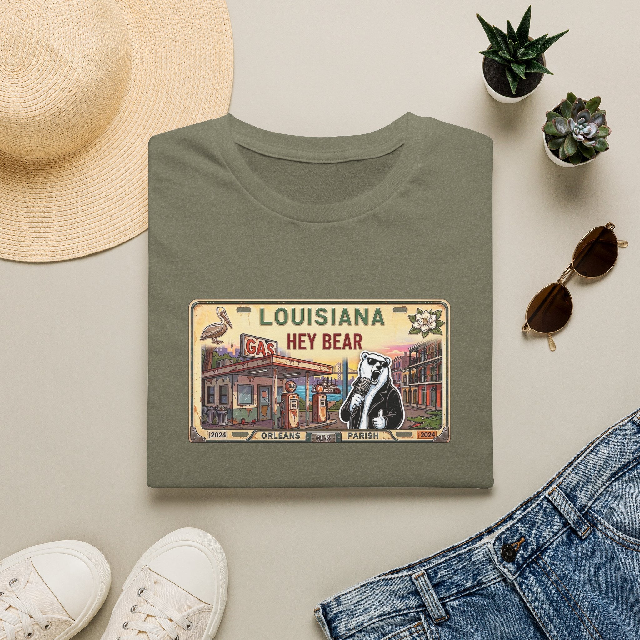 License Plate Bear | Unisex T-Shirt