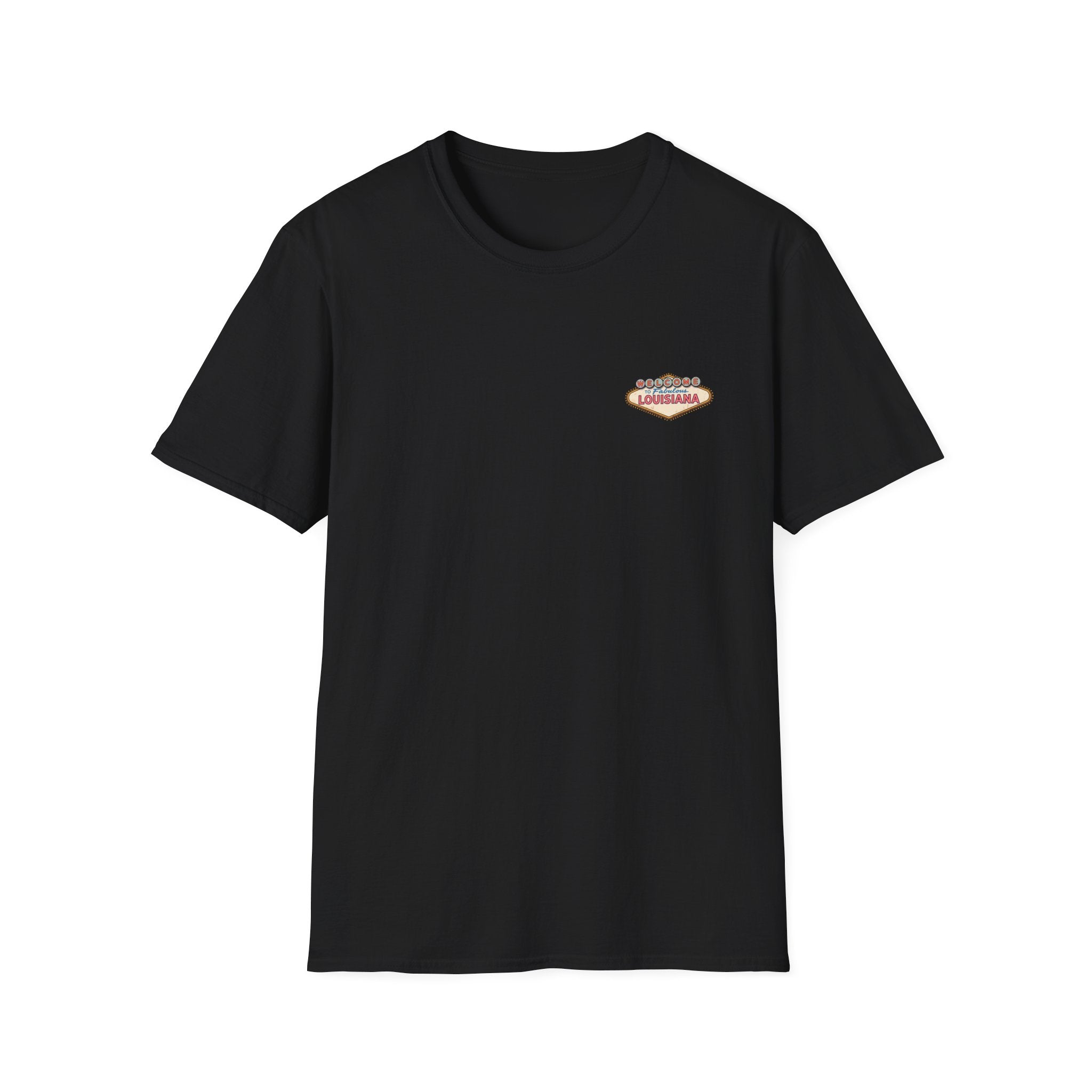 Louisiana Retro Vegas Style Badge T-Shirt | State Vintage Emblem