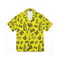 Vintage Bailey Hawaiian Shirt |Yellow & Black All-Over Print
