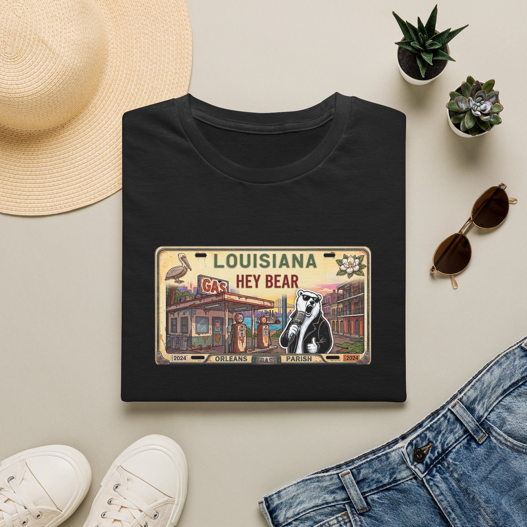 License Plate Bear | Unisex T-Shirt