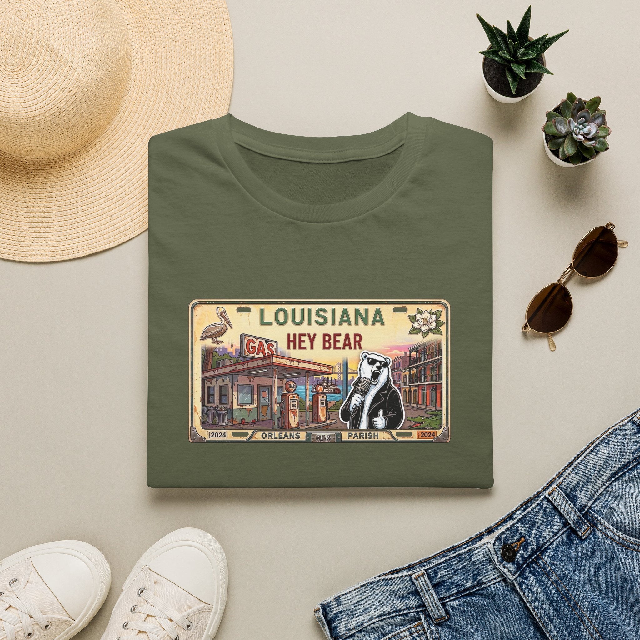 License Plate Bear | Unisex T-Shirt