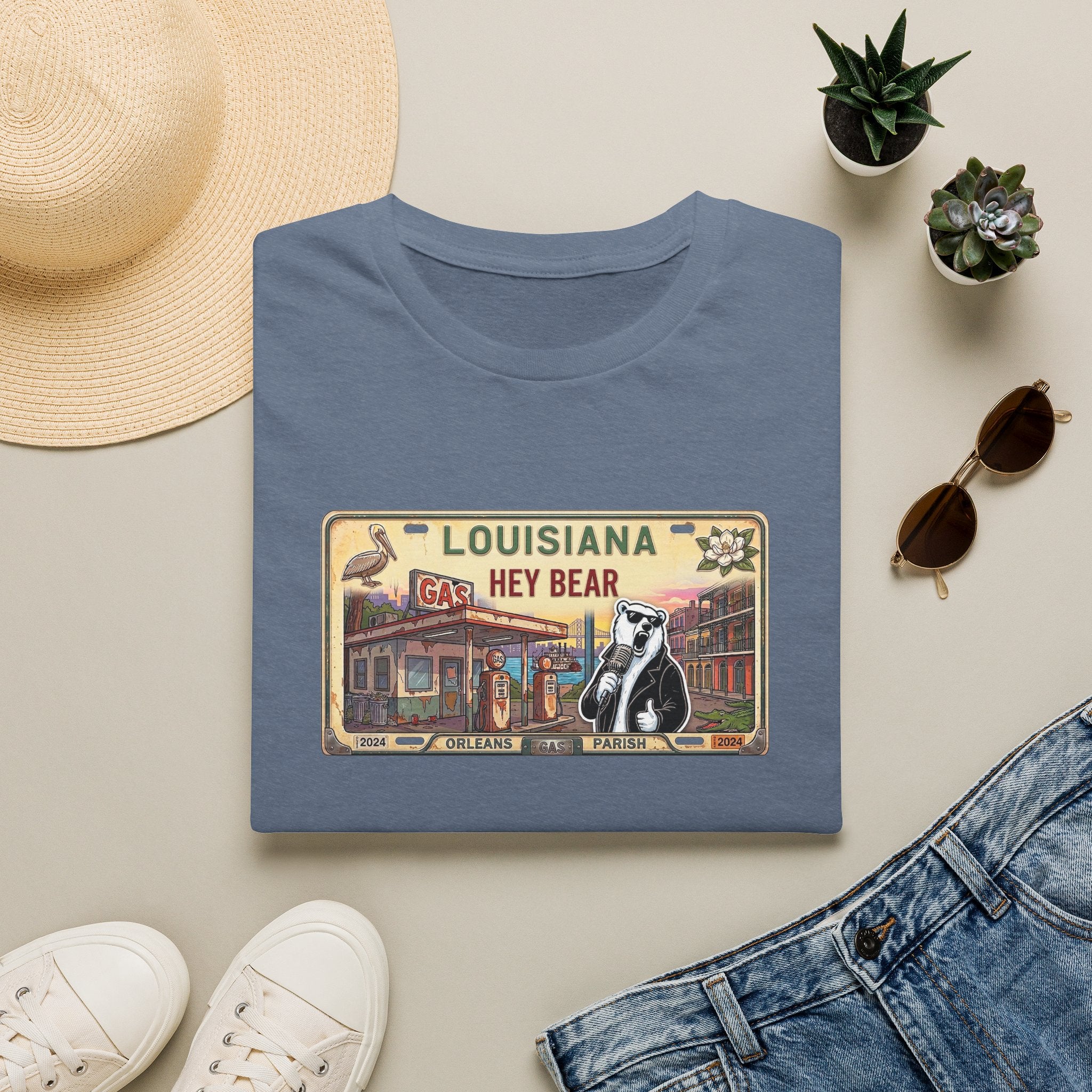 License Plate Bear | Unisex T-Shirt