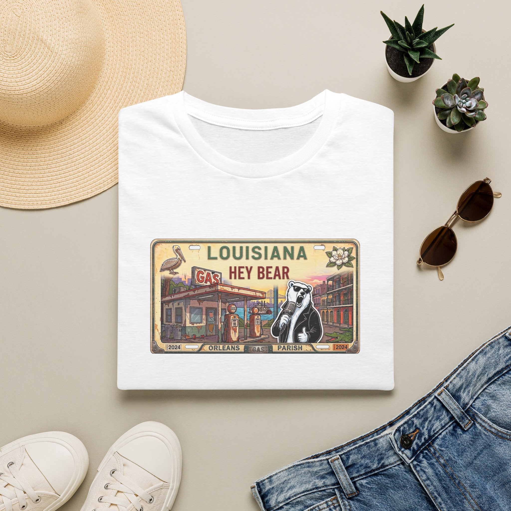 License Plate Bear | Unisex T-Shirt