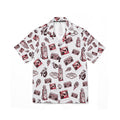 Vintage Bailey Hawaiian Shirt | red & White All-Over Print