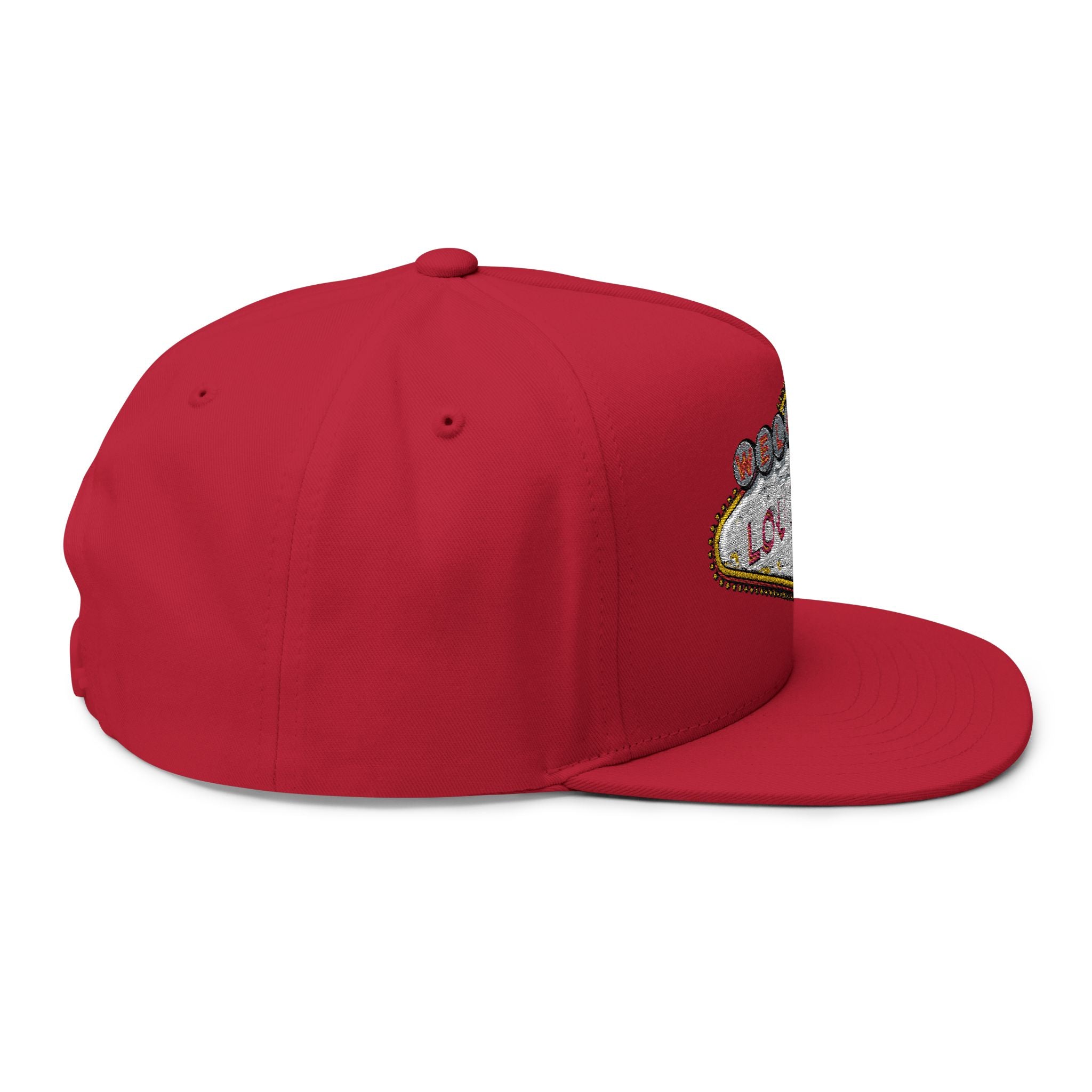 Fabulous Louisiana Flat Bill Cap | Embroidered Snapback Hat