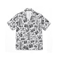 Vintage Bailey Hawaiian Shirt | Monochrome All-Over Print