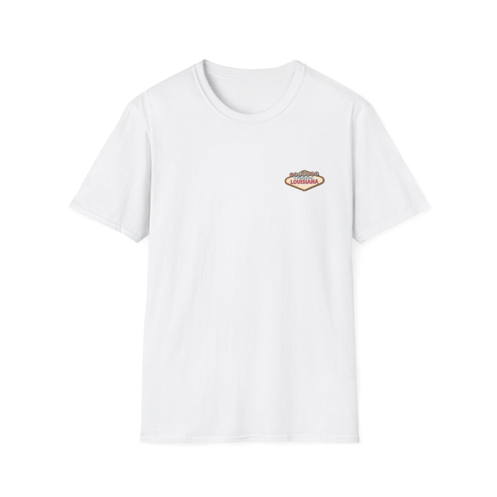 Louisiana Retro Vegas Style Badge T-Shirt | State Vintage Emblem