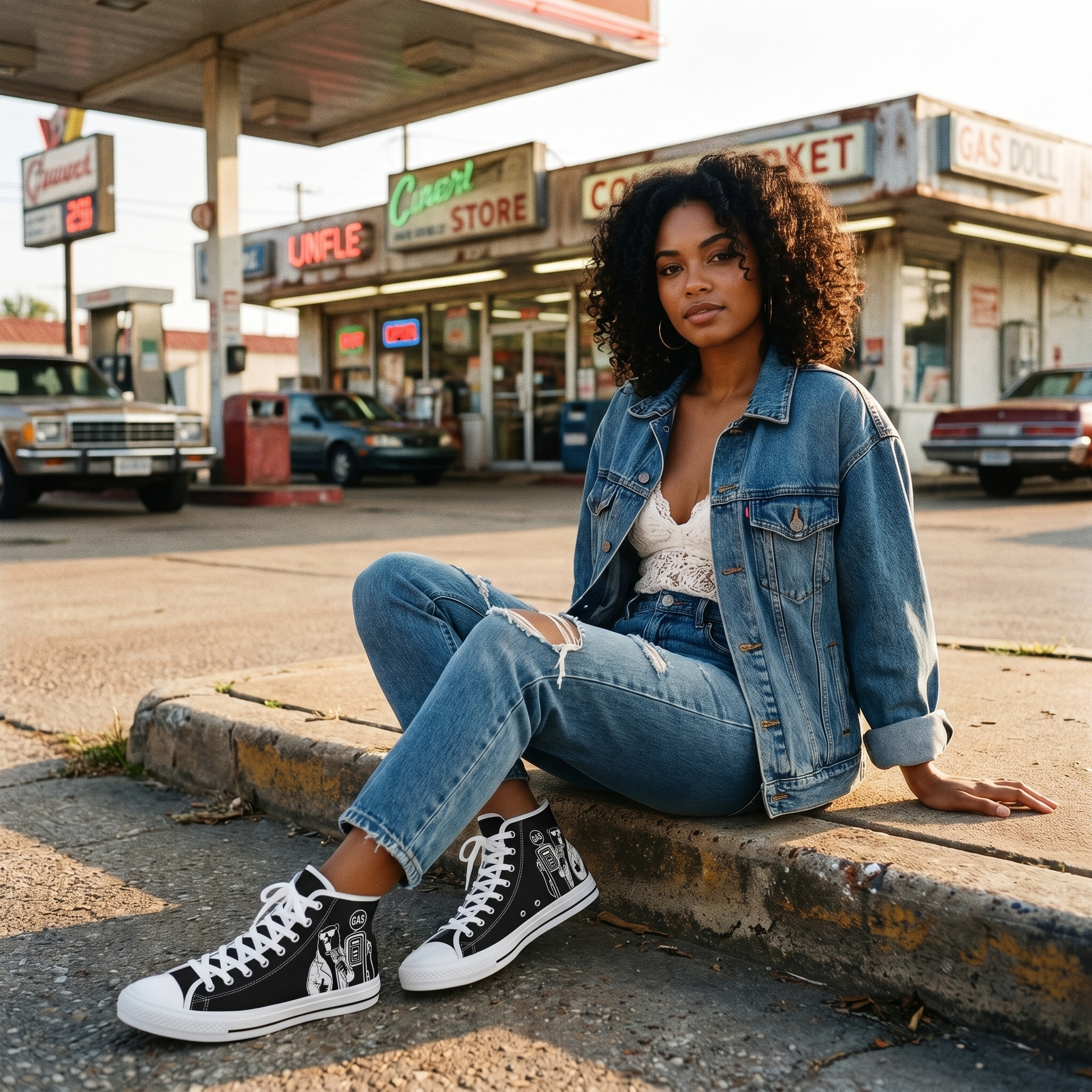 Bailey Polar Bear High Top Sneakers