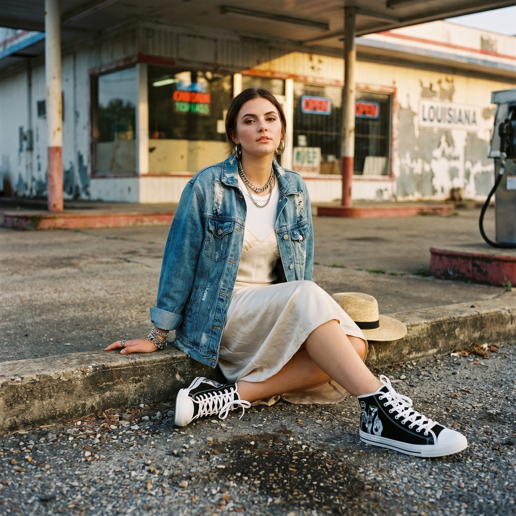 Bailey Polar Bear High Top Sneakers