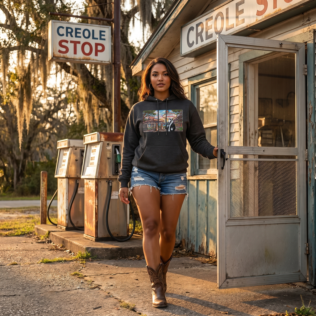 Premium Heavyweight Hooded Louisiana Bear Sweatshirt