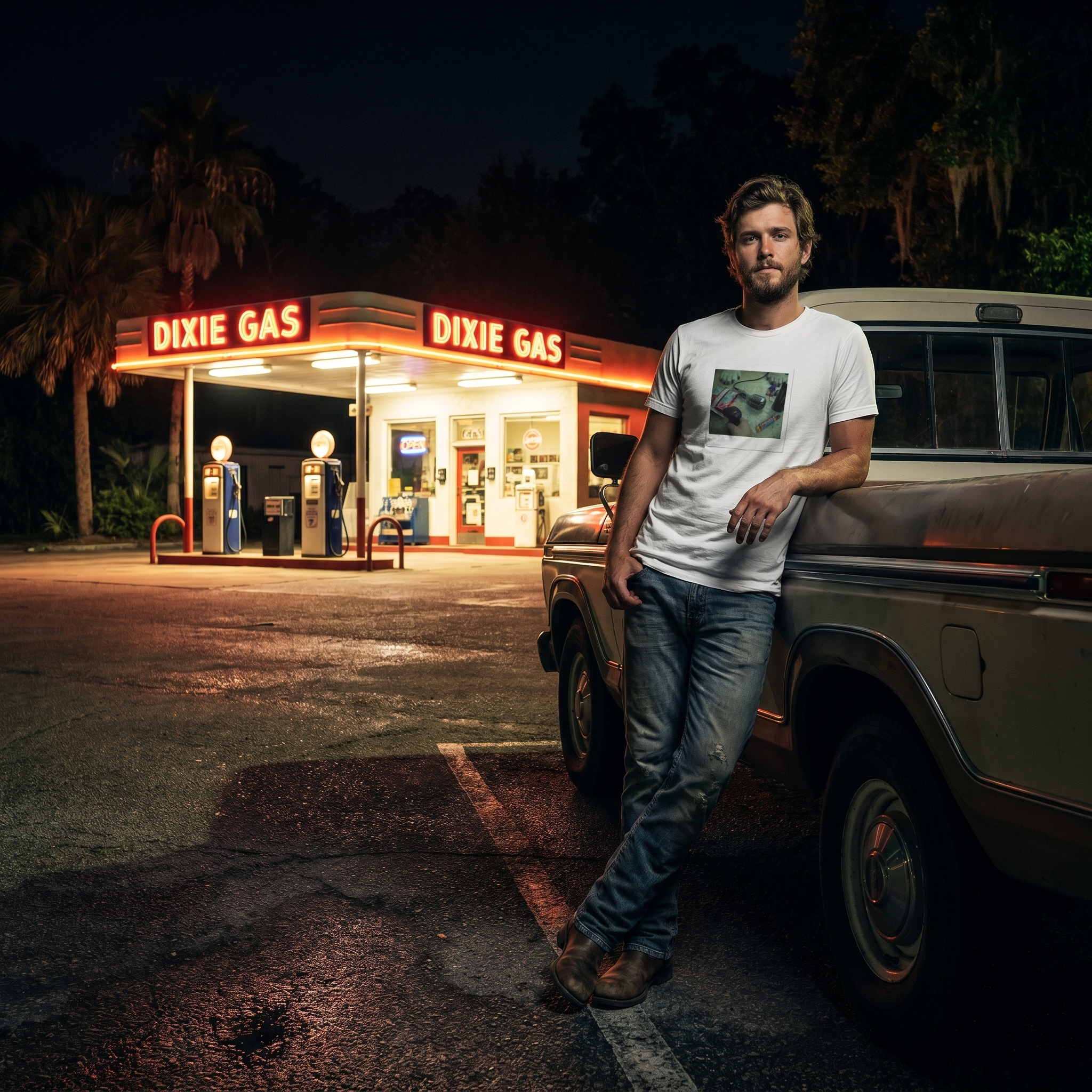 Polaroid Gas Station | Unisex T-Shirt