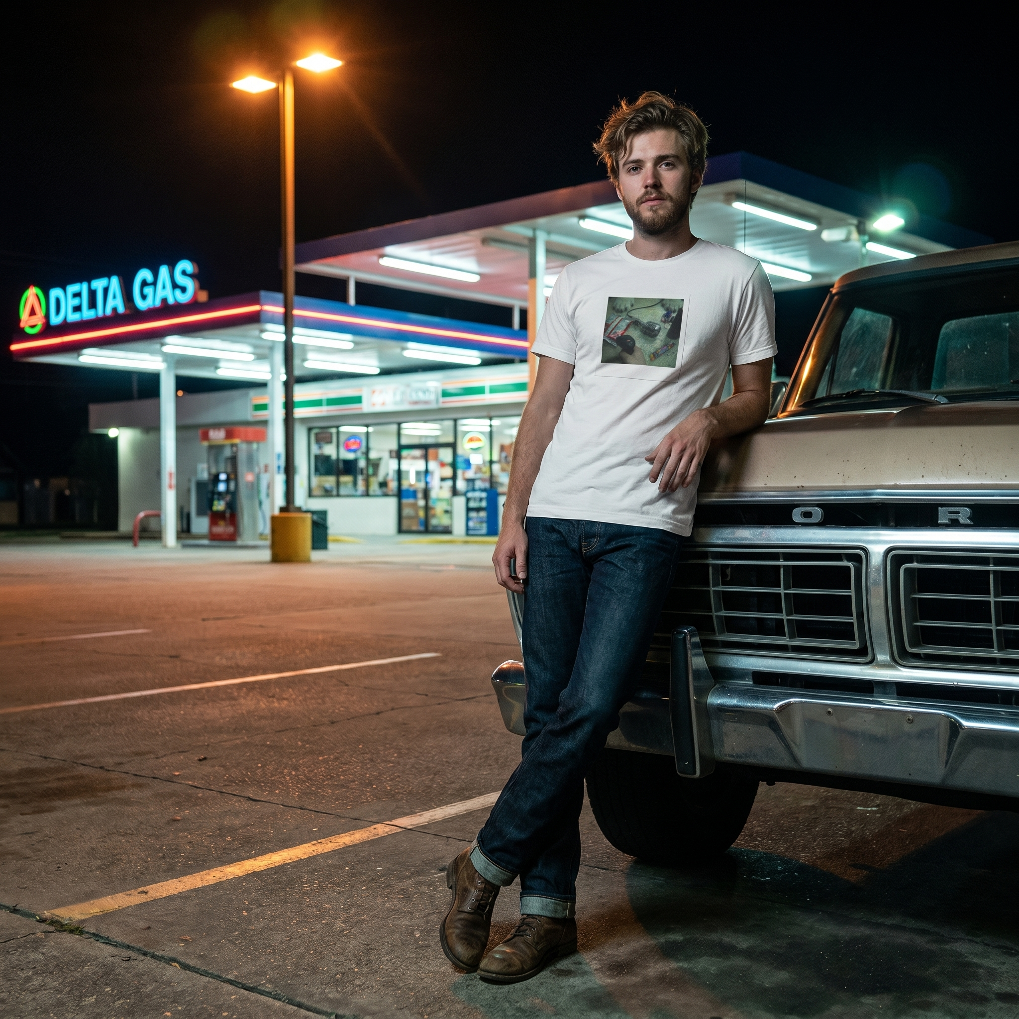 Polaroid Gas Station | Unisex T-Shirt