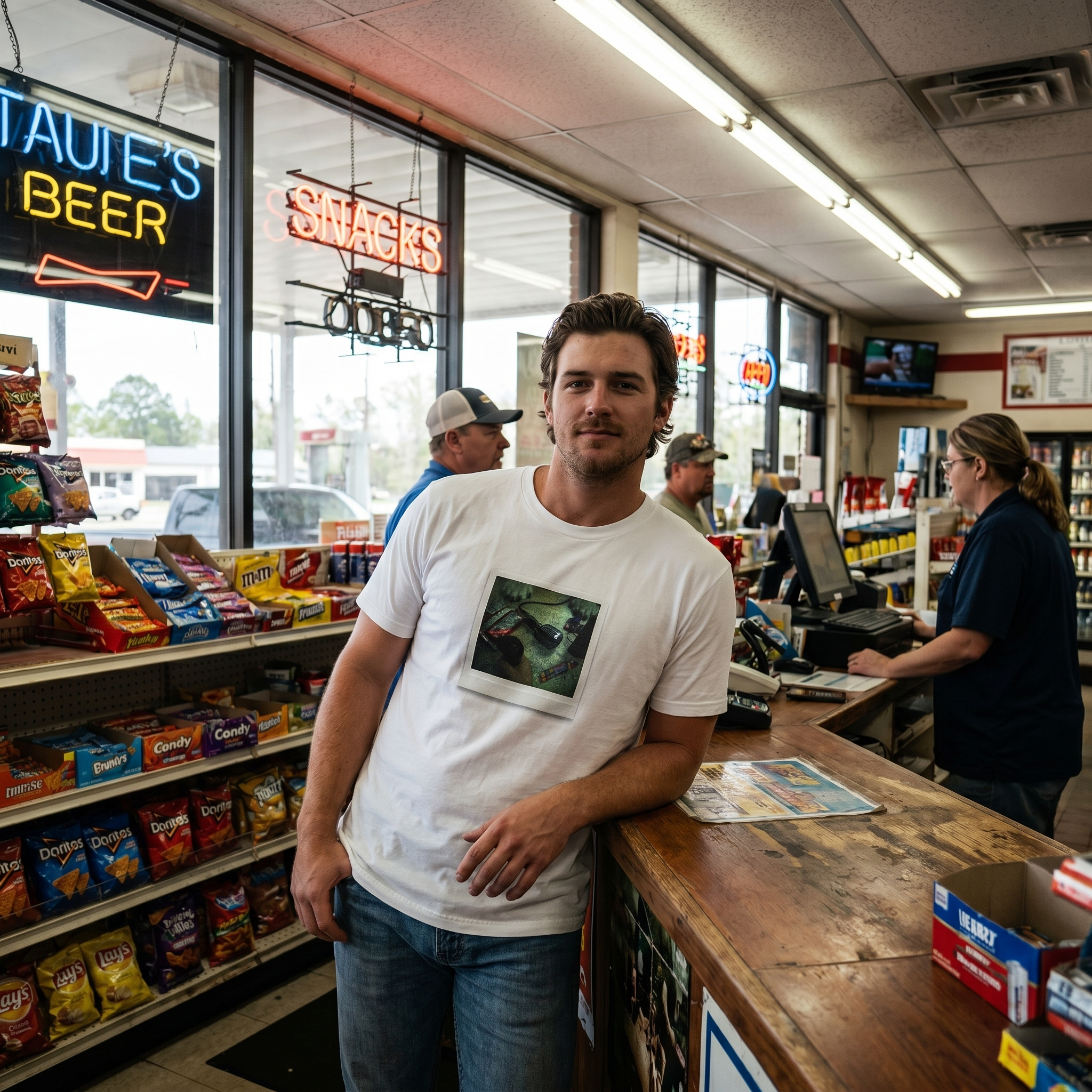 Polaroid Gas Station | Unisex T-Shirt