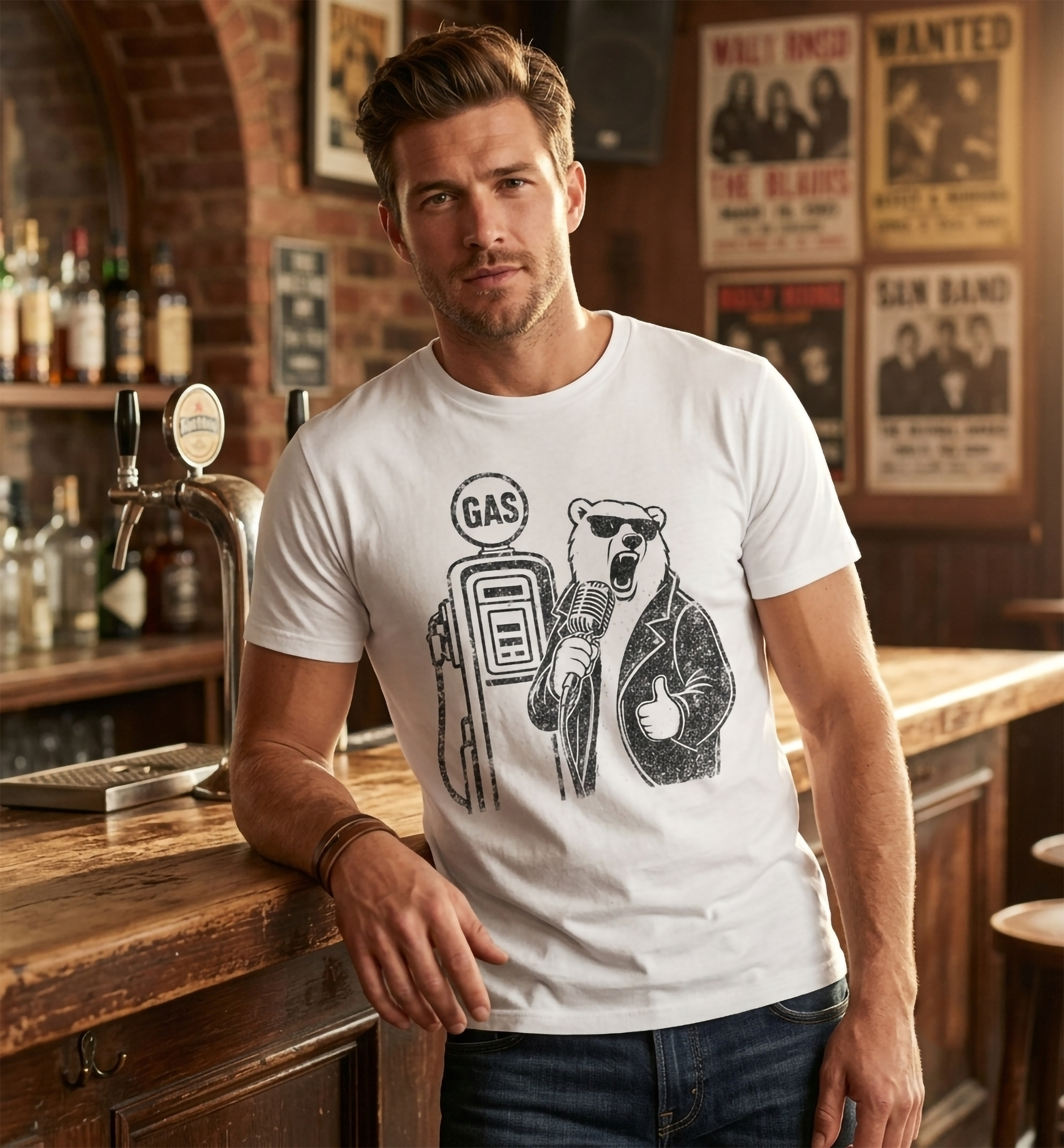 Polar Bear Bailey |Unisex T-Shirt "black"